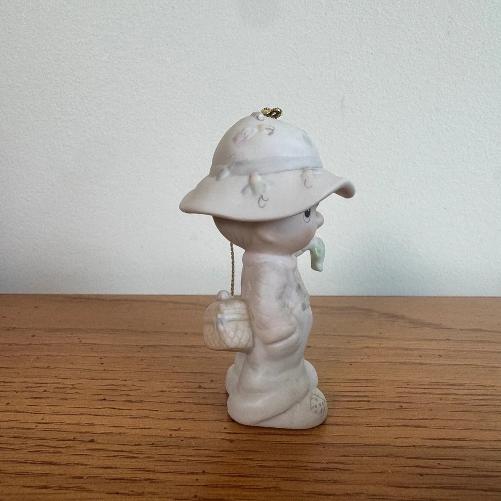 Precious Moments 1988 Fishing‎ Boy Ornament 114006 Samuel J Butcher Enesco